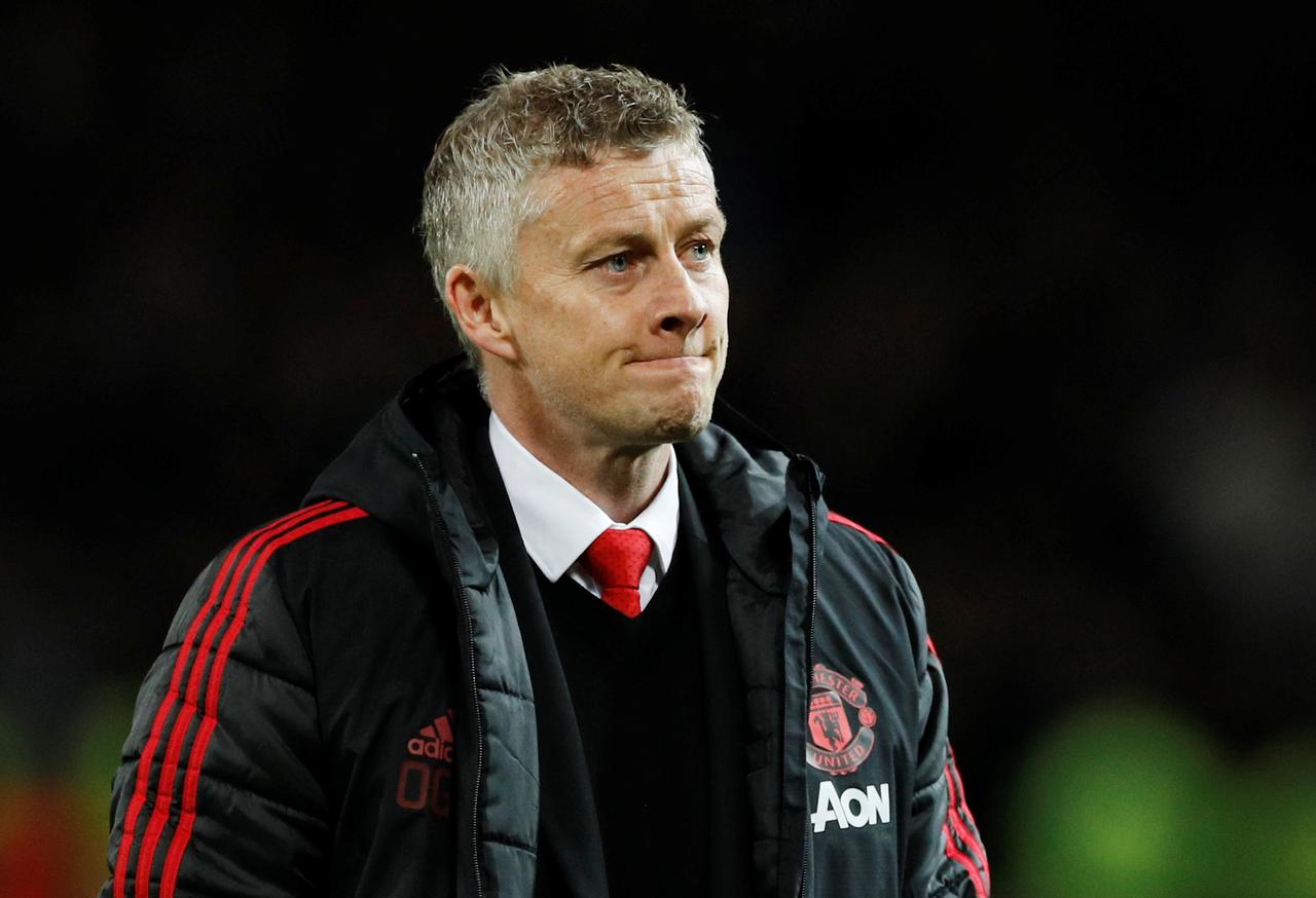 solskjaer had demanded his players react to their 4 0 loss to everton on sunday and united did begin the match with aggression battling hard until city went ahead through bernardo silva in the 54th minute photo reuters