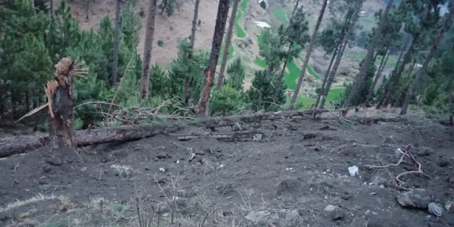general view of a site after the indian military aircrafts released payload in balakot pakistan photo ispr general view of a site after the indian military aircrafts released payload in balakot pakistan photo ispr