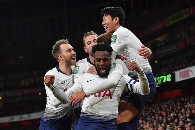 spurs who have three league games left to play lost four out of five premier league matches before they stopped the rot earlier this month against crystal palace in the first game at their new stadium photo afp