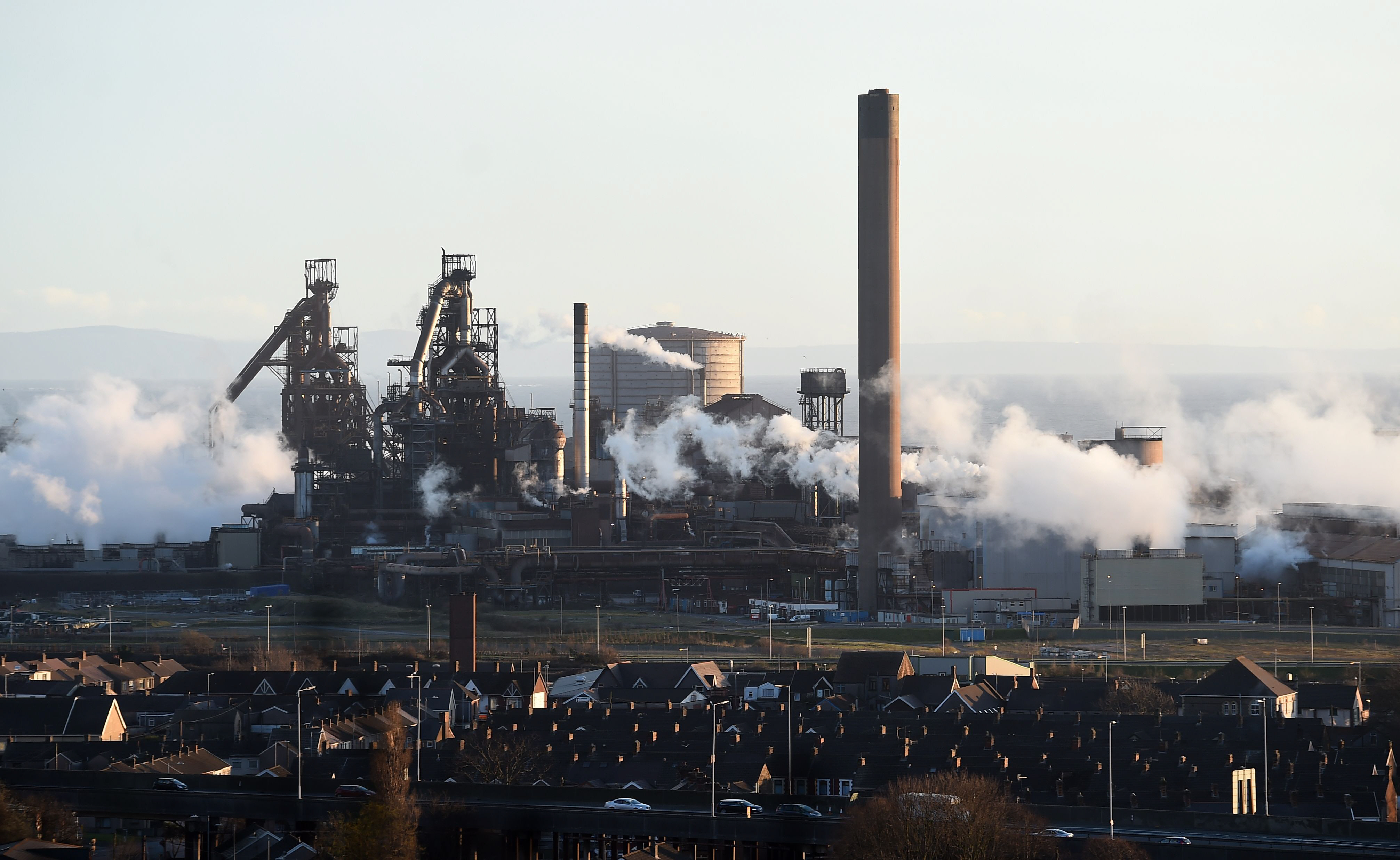 tata steel mill pictures in 2006 in wales picture courtesy afp