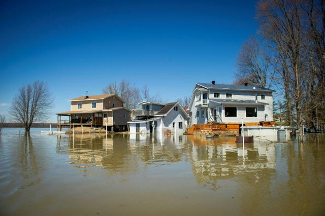 an official report published earlier this month said canada is warming at twice the rate of other countries bringing a higher risk of extreme weather events including wildfires and floods photo afp