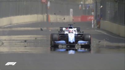 watch azerbaijan gp opening practice abandoned after williams accident watch azerbaijan gp opening practice abandoned after williams accident