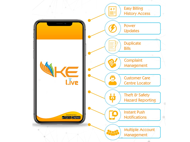 with the rise in the use of smartphones in pakistan k electric has launched the live app for its consumers to have better customer service photo kelectric live