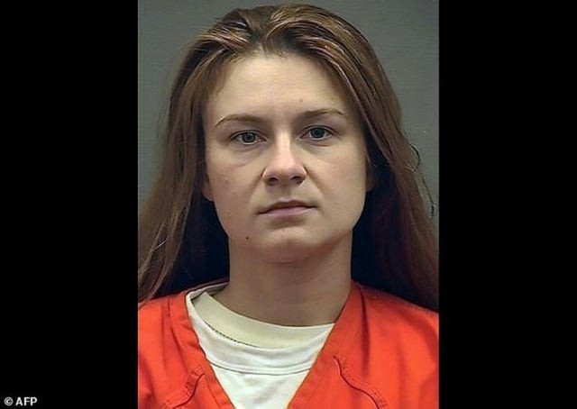 maria butina in a police booking photograph photo afp maria butina in a police booking photograph photo afp