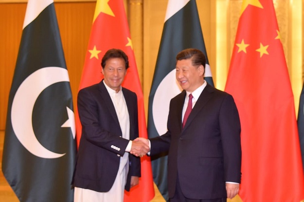 pm imran khan meets chinese president xi jinping in beijing photo pid