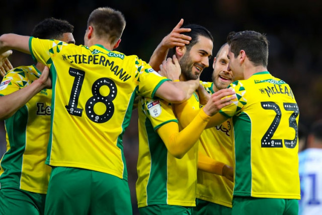the canaries kicked off at carrow road knowing just a point would be enough to secure promotion photo afp the canaries kicked off at carrow road knowing just a point would be enough to secure promotion photo afp