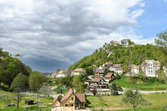 in alsace village refugees are part of the fabric photo afp