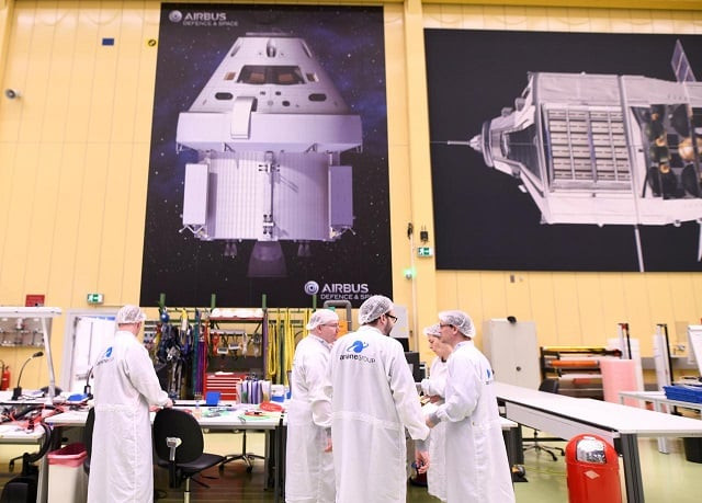 employees chat at a production line of airbus 039 european service module esm which is delivered for nasa 039 s orion spaceship at the airbus plant in bremen germany february 19 2019 photo reuters employees chat at a production line of airbus 039 european service module esm which is delivered for nasa 039 s orion spaceship at the airbus plant in bremen germany february 19 2019 photo reuters
