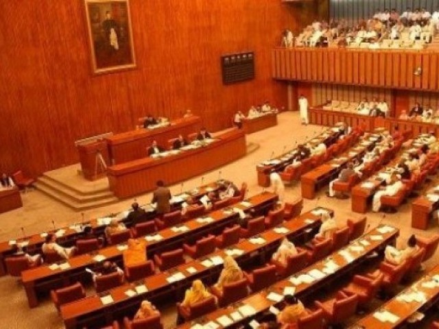 the senate chairman sought voting and passed the bill with an opposition of five votes photo file