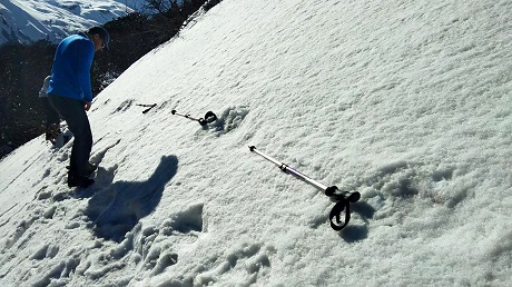 pictures of a quot yeti footprint quot the indian army posted on social media have triggered a barage of mockery photo afp