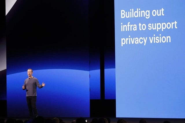 facebook ceo mark zuckerberg speaks about privacy during his keynote at facebook 039 s annual f8 developers conference in san jose california us april 30 2019 photo reuters