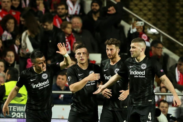terrific trio alongside 21 year old talent jovic croatia forward ante rebic 25 and serbian wing back filip kostic 26 make up a blistering balkan trio who have helped fire unfancied frankfurt into the semi finals of the europa league photo afp