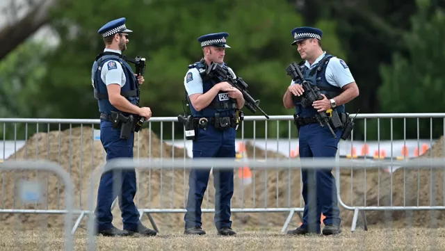 armed police officers patrol gravesites for victims in christchurch on march 18 2019 three days after a shooting incident killed at least fifty people in mosques in the city photo afp armed police officers patrol gravesites for victims in christchurch on march 18 2019 three days after a shooting incident killed at least fifty people in mosques in the city photo afp