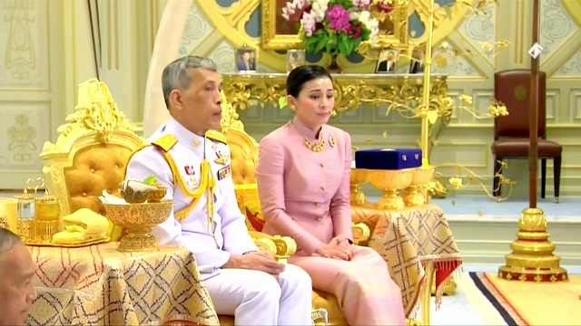 in 2014 vajiralongkorn appointed suthida tidjai a former flight attendant for thai airways as a deputy commander of his bodyguard unit photo reuters