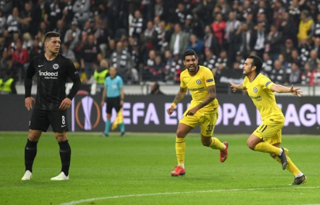 sarri said his team had made a quot mistake quot in the opening 20 minutes as they struggled to deal with a determined frankfurt in the first half photo afp sarri said his team had made a quot mistake quot in the opening 20 minutes as they struggled to deal with a determined frankfurt in the first half photo afp