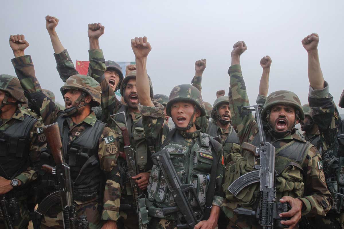 soldiers from pakistan and china at a joint military exercise in jhelum punjab in november 2011 photo reuters