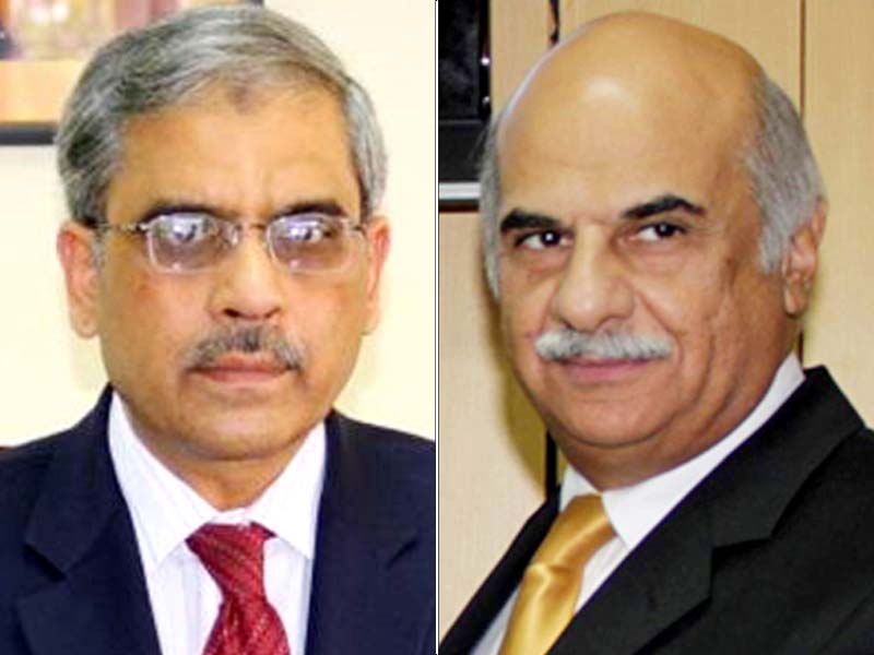 sbp governor tariq bajwa left and fbr chairman jahanzeb khan sacked by the government says source at the pm 039 s office