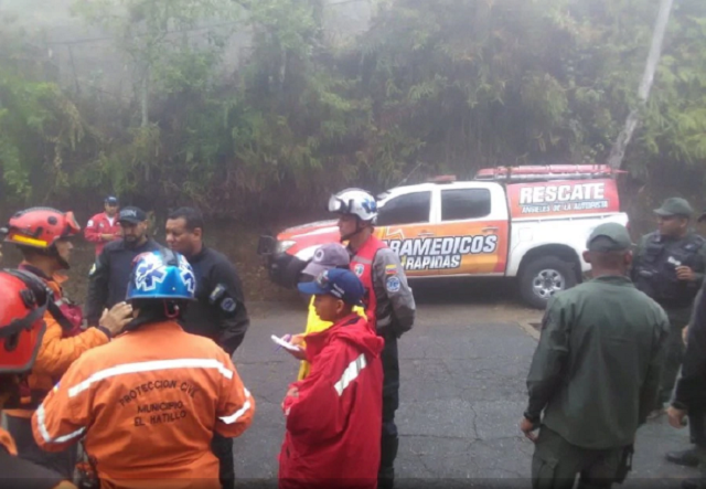 rescue workers at the scene in el hatillo following the helicopter crash pic source twitter vgrpc rescue workers at the scene in el hatillo following the helicopter crash pic source twitter vgrpc