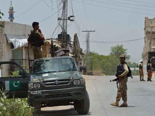 the security forces have started a search operation after cordoning off the area photo file