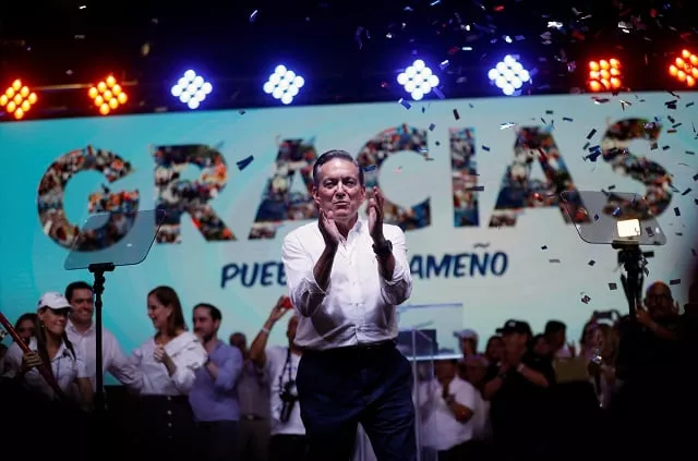 presidential candidate laurentino cortizo of the democratic revolutionary party prd celebrates after panama 039 s electoral tribunal declared him as the winner of sunday 039 s election with 95 percent of votes counted in panama city panama photo reuters presidential candidate laurentino cortizo of the democratic revolutionary party prd celebrates after panama 039 s electoral tribunal declared him as the winner of sunday 039 s election with 95 percent of votes counted in panama city panama photo reuters