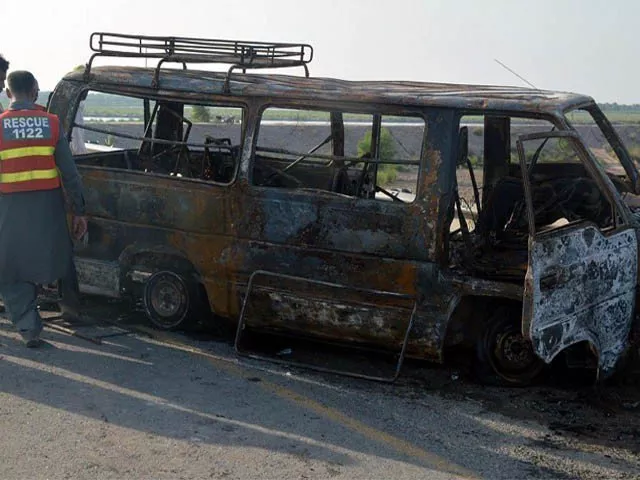 the ill fated van was going to rawalpindi from lahore when it meets the incident on gt road photo file the ill fated van was going to rawalpindi from lahore when it meets the incident on gt road photo file