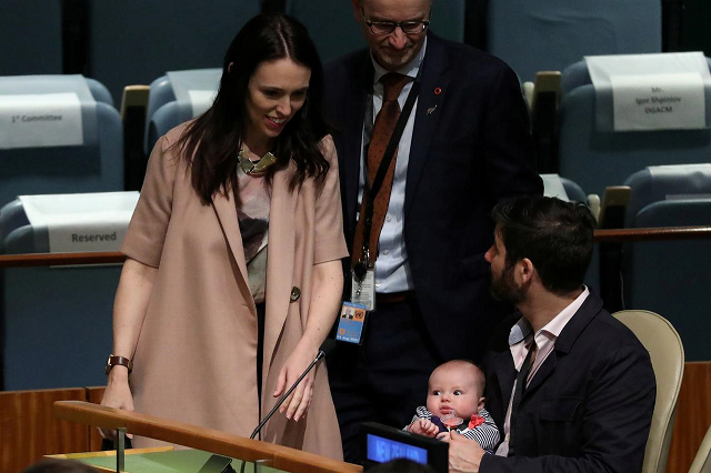 ardern is only the second elected leader to give birth while in office photo reuters