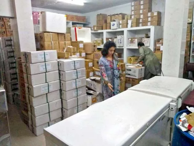polyclinic s pharmacy in charge dr amna takes an inventory of medicines at the hospital s pharmacy photo express polyclinic s pharmacy in charge dr amna takes an inventory of medicines at the hospital s pharmacy photo express