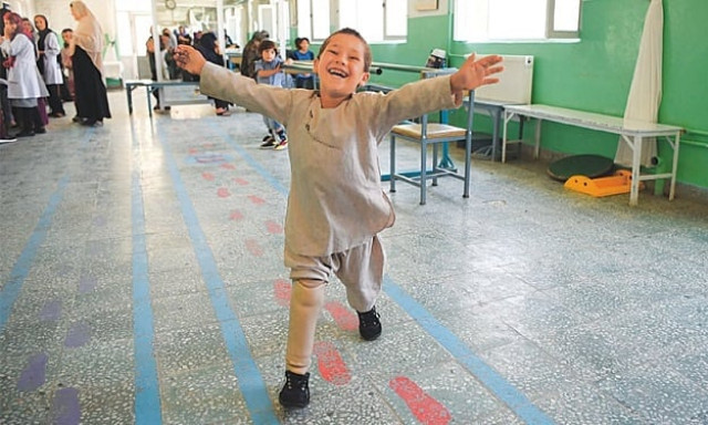 five year old ahmad sayed rahman has captured hearts in afghanistan after a short video of him effortlessly dancing on his new limb was posted this week on twitter photo afp five year old ahmad sayed rahman has captured hearts in afghanistan after a short video of him effortlessly dancing on his new limb was posted this week on twitter photo afp