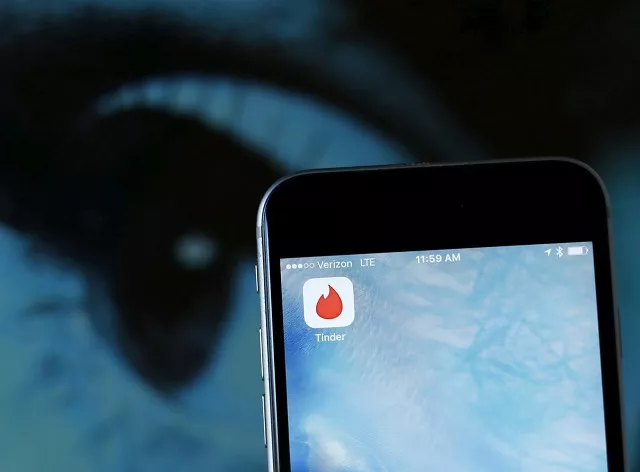the dating app tinder is shown on an apple iphone in this photo illustration taken february 10 2016 photo reuters the dating app tinder is shown on an apple iphone in this photo illustration taken february 10 2016 photo reuters