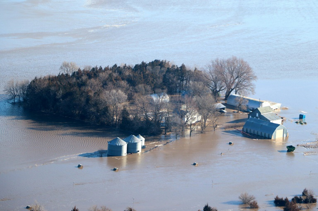 rising waters were battering parts of the united states midwest that had already experienced recording breaking floods this spring when nebraska pictured in march 2019 was among the hardest hit areas photo afp rising waters were battering parts of the united states midwest that had already experienced recording breaking floods this spring when nebraska pictured in march 2019 was among the hardest hit areas photo afp