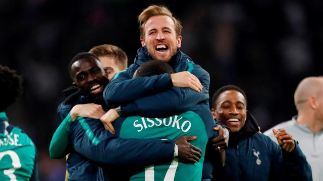 tottenham looked down and out at the break as they trailed 2 0 3 0 on aggregate but were transformed in the second half with brazilian lucas moura kane 039 s stand in scoring a hat trick to send the londoners through on away goals photo afp