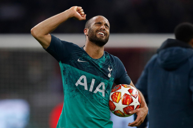 lucas produced a career defining performance as his stunning second half hat trick engineered the latest jaw dropping champions league comeback to send spurs through on away goals photo afp lucas produced a career defining performance as his stunning second half hat trick engineered the latest jaw dropping champions league comeback to send spurs through on away goals photo afp