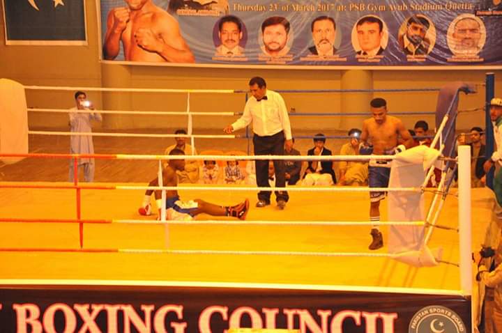 nadir baloch r during a boxing match photo courtesy nadir baloch