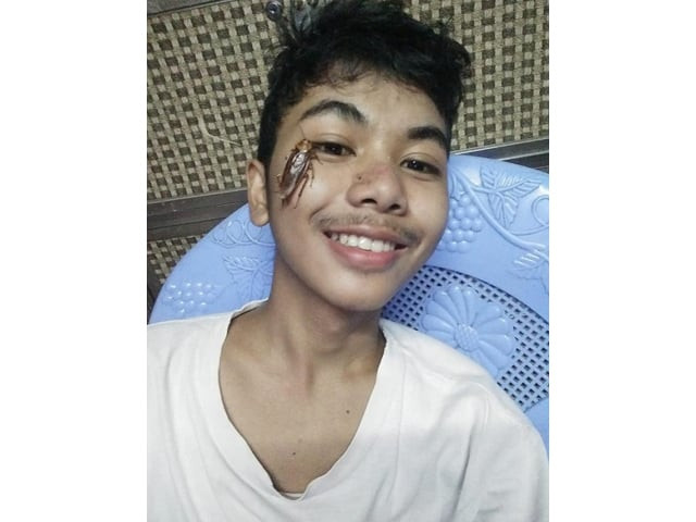 alex aung started a new facebook trending challenge cockroachchallenge on april 20 when he posted a selfie of himself with a cockroach on his face photo alex aung facebook alex aung started a new facebook trending challenge cockroachchallenge on april 20 when he posted a selfie of himself with a cockroach on his face photo alex aung facebook