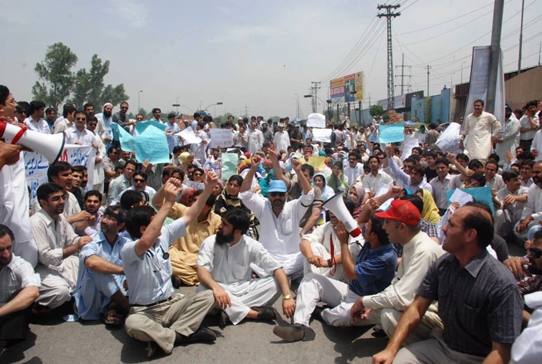 protest expected on murree road outside bbh photo express