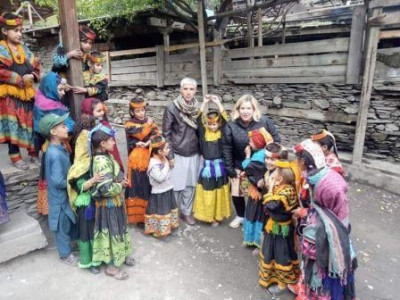 tourists throng kalash valley for spring festival tourists throng kalash valley for spring festival