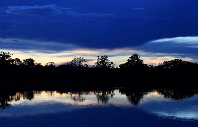 sunset on the mamiraua river at the mamiraua reserve brazil 039 s largest protected area in amazonas state scientists are now eavesdropping on the forest 039 s wildlife using highly sensitive listening devices photo afp