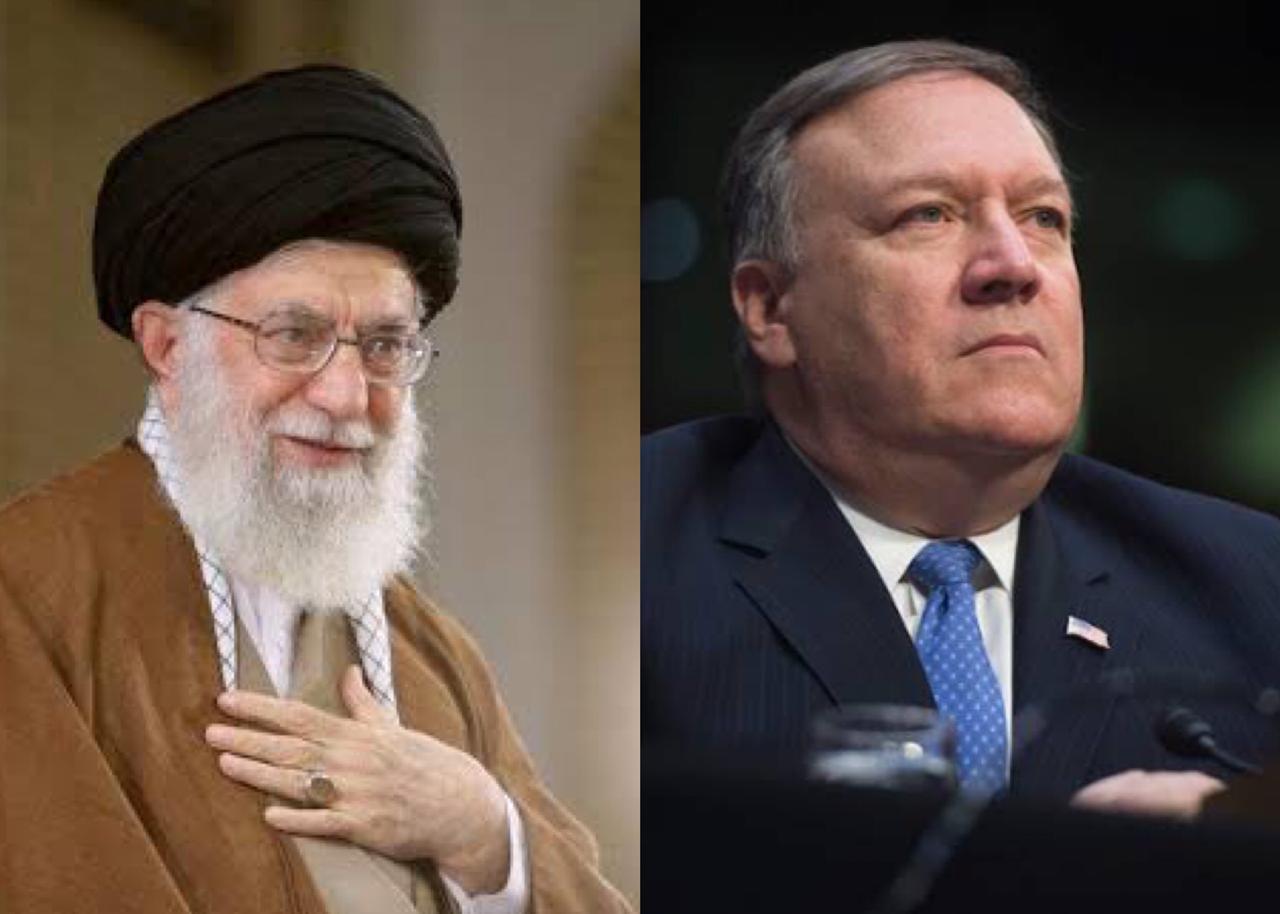 file photos of iran 039 s supreme leader ayatollah ali khamenei l and us secretary of state mike pompeo r photo reuters afp