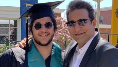 wasim and shaniera akram beam with pride at son s college graduation wasim and shaniera akram beam with pride at son s college graduation