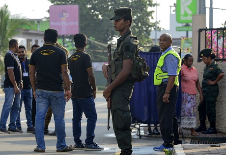 violence erupted in chilaw after a resident misunderstood facebook post as a threat against christians photo afp