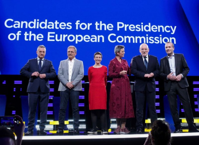 the front runners for the top job at the european commission clashed in a televised debate photo afp the front runners for the top job at the european commission clashed in a televised debate photo afp