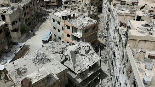 western powers blamed the syrian regime for the deadly attack on douma and unleashed air strikes in response photo afp western powers blamed the syrian regime for the deadly attack on douma and unleashed air strikes in response photo afp