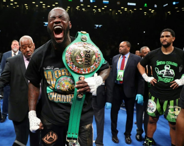 wilder who has one of the most destructive right hands in heavyweight history floored the challenger with a one punch knockout with 43 seconds left in the opening round at barclays center arena photo afp wilder who has one of the most destructive right hands in heavyweight history floored the challenger with a one punch knockout with 43 seconds left in the opening round at barclays center arena photo afp
