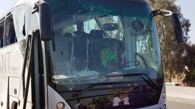 a damaged bus is seen at the site of a blast near a new museum being built close to the giza pyramids in cairo egypt may 19 2019 photo reuters a damaged bus is seen at the site of a blast near a new museum being built close to the giza pyramids in cairo egypt may 19 2019 photo reuters