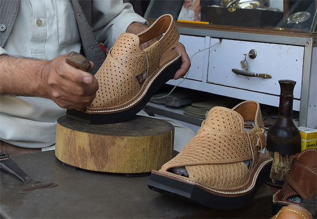 peshawari chappal photo afp