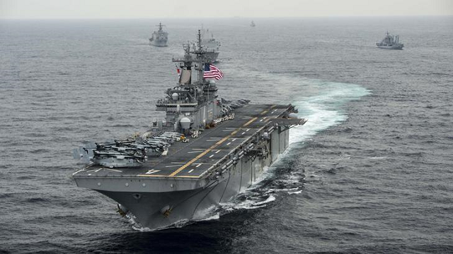 it was the second such us military operation in the south china sea in the last month photo reuters it was the second such us military operation in the south china sea in the last month photo reuters