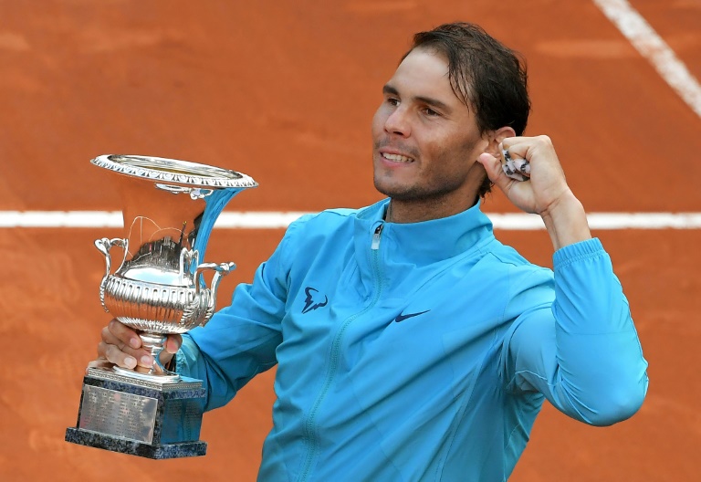 nadal defeated world number one novak djokovic 6 0 4 6 6 1 for a record 34rd masters leaving his vanquished foe to label the spaniard as quot the number one favourite for roland garros quot photo afp