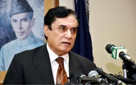 nab chairman justice retd javed iqbal addresses media photo inp