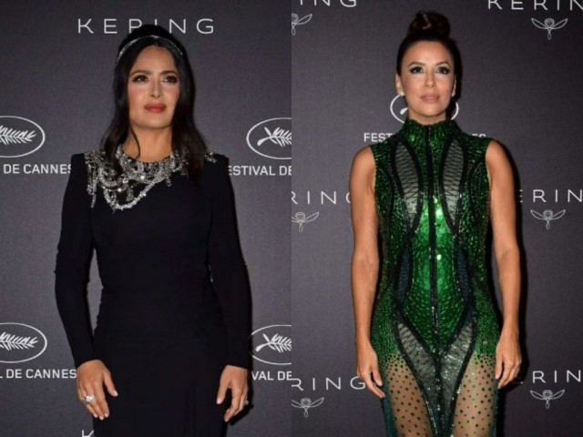 salma hayek and eva longoria photo reuters