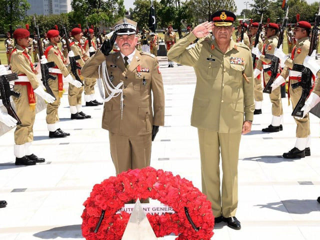 lt gen jaroslaw mika meets coas general qamar javed bajwa during ghq visit photo ispr lt gen jaroslaw mika meets coas general qamar javed bajwa during ghq visit photo ispr